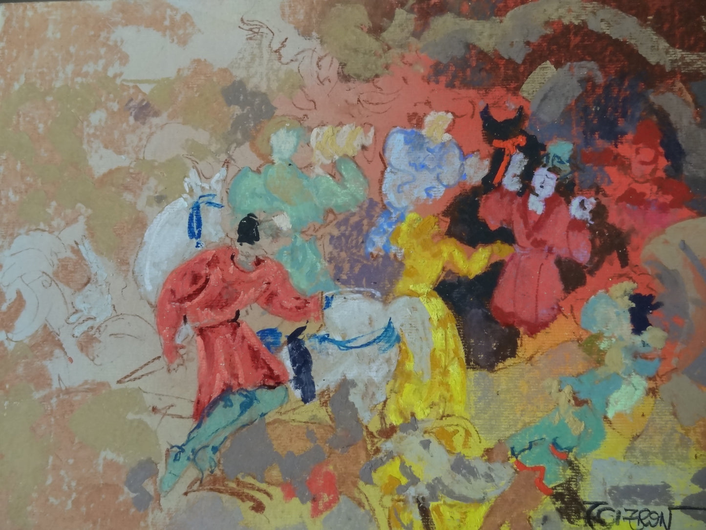 Fresco of the Hôtel des Pins