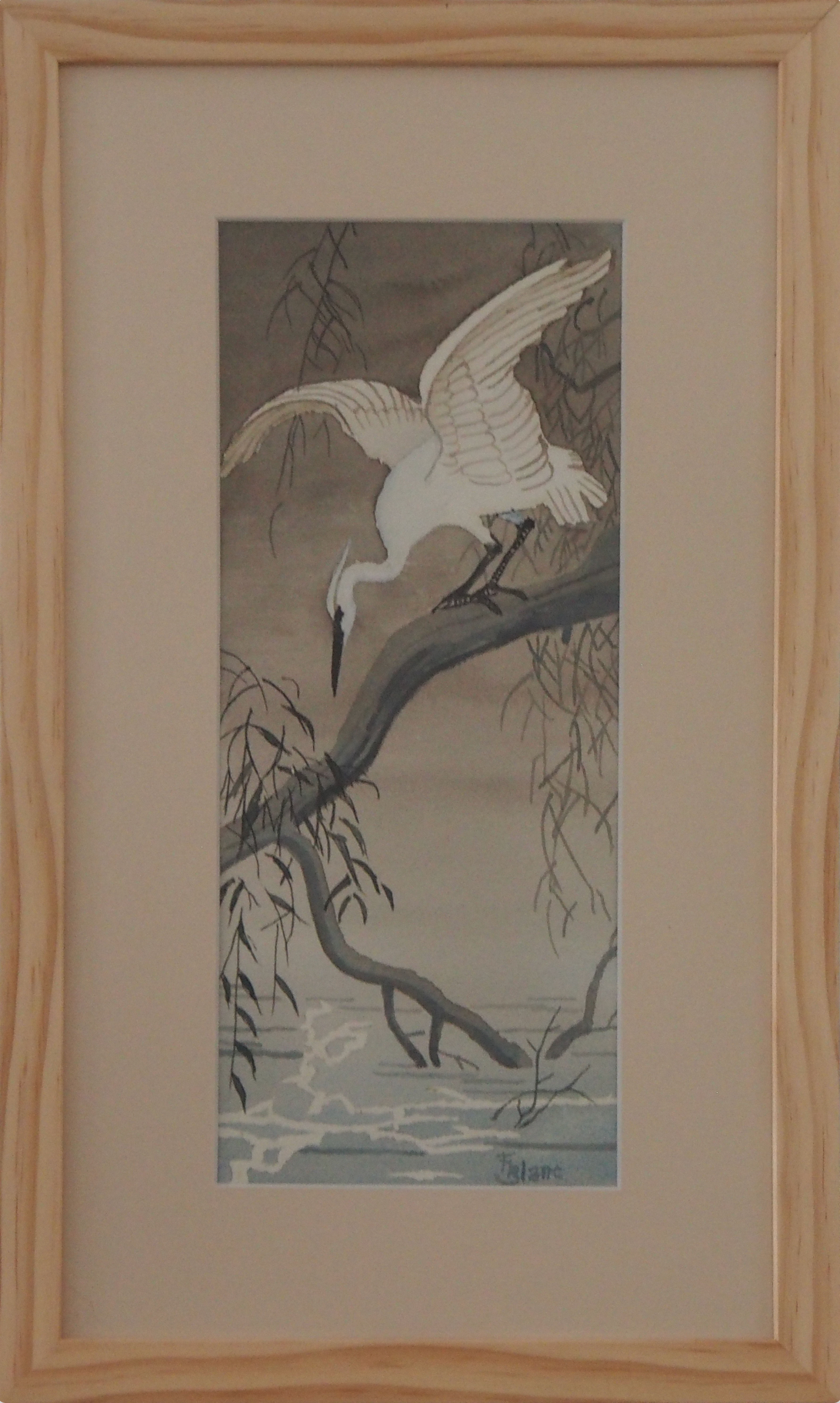 Heron watching its prey