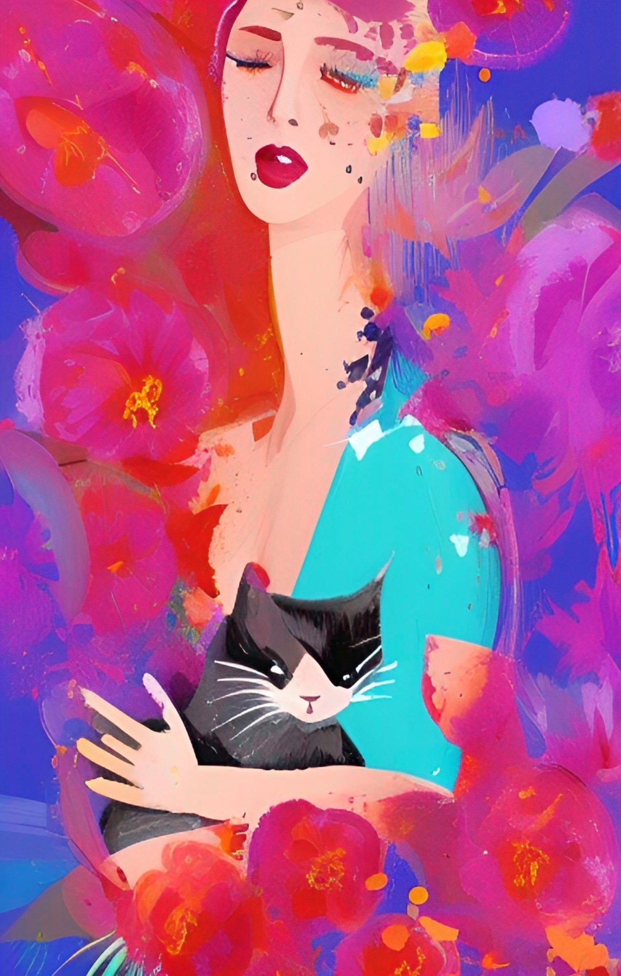Women with Cats 6