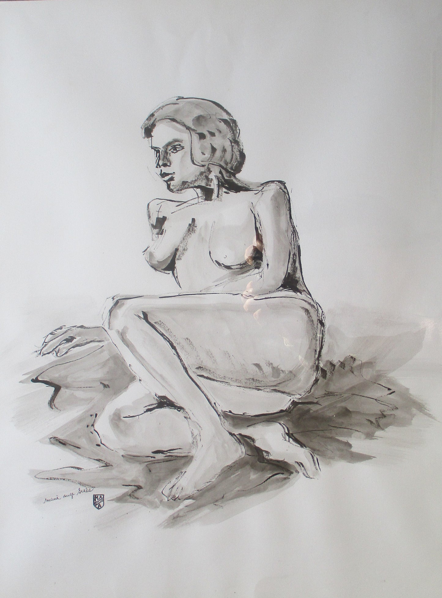 Indian ink drawing