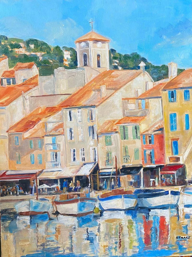 Cafe terraces in Cassis