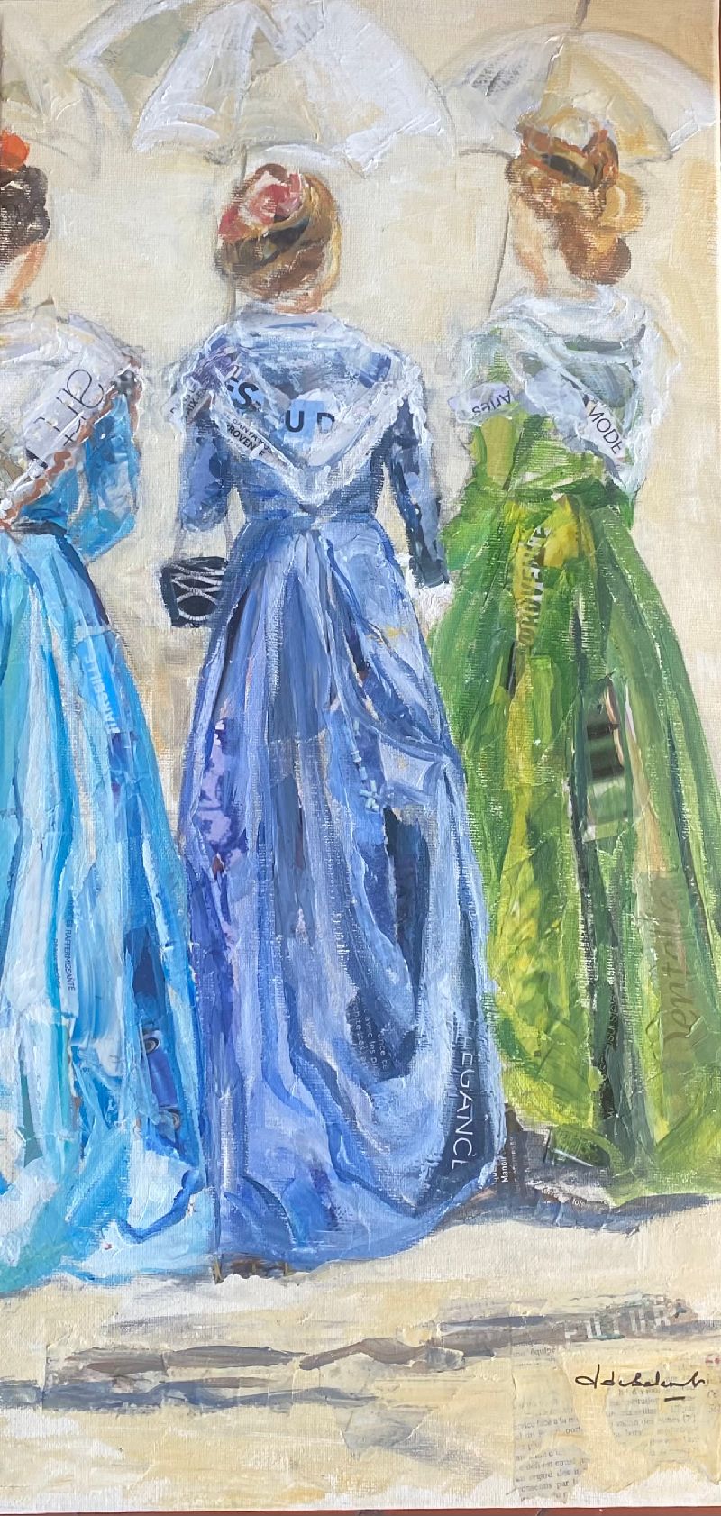 Arlésiennes et ombrelles (diptyque)