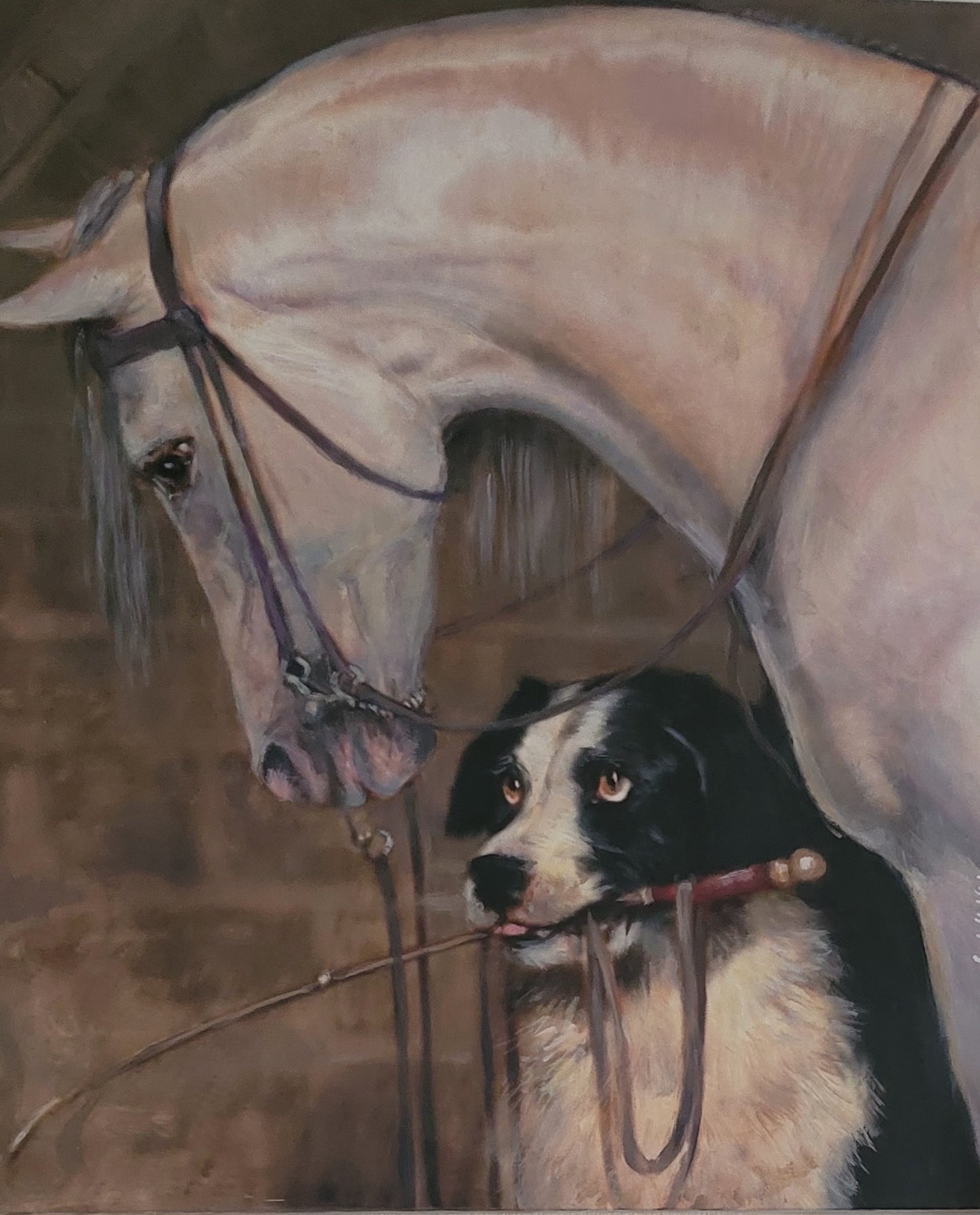 Étude d’après Landseer, Cheval et chien