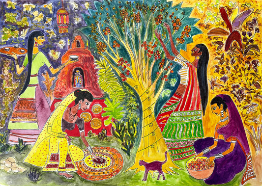 Series A: Fantasy and Humor 1 - Indian Jungle, Nymphs and Their Friends