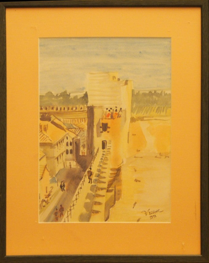 Houses in a valley near Montmaur, Hautes-Alpes 