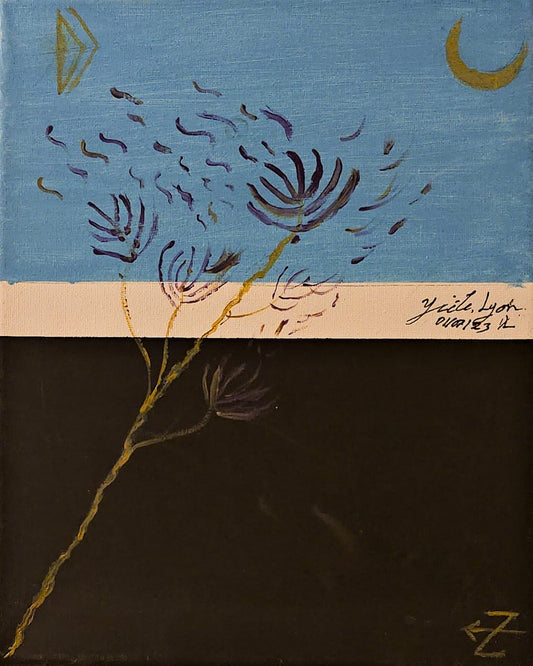 Feel the dandelion blow