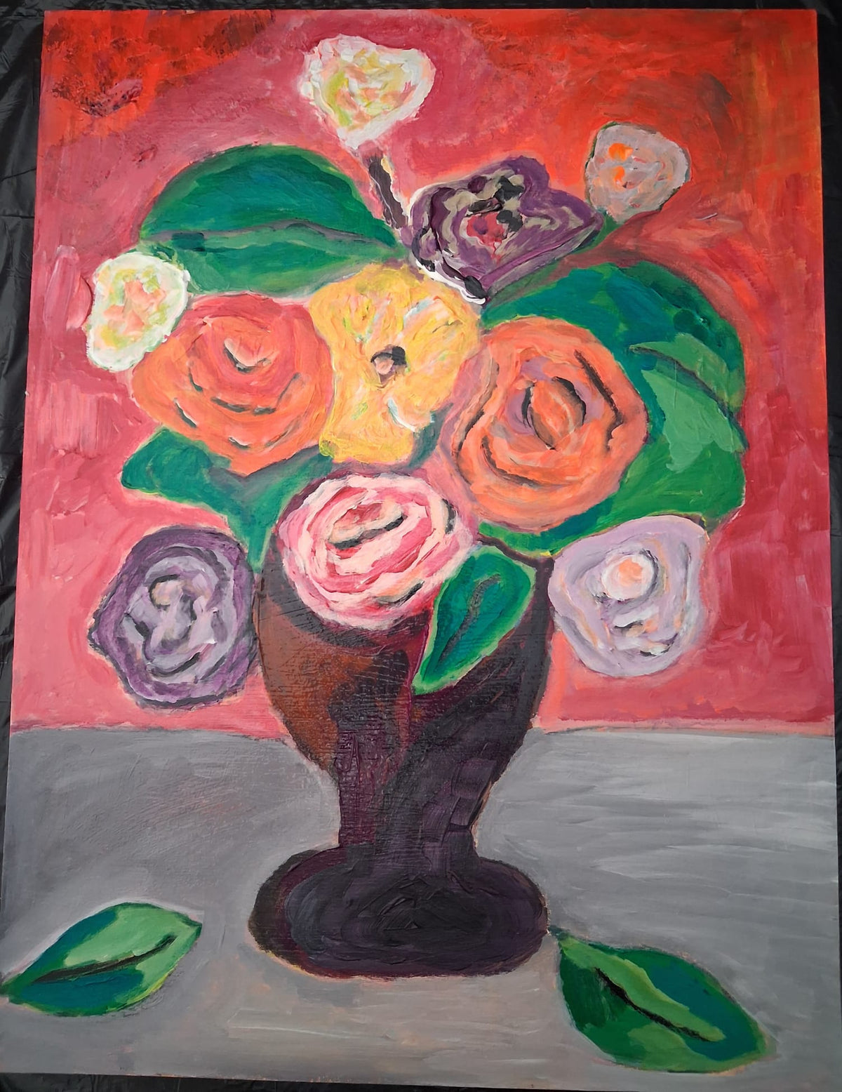 Bouquet de Fleurs, tons chauds