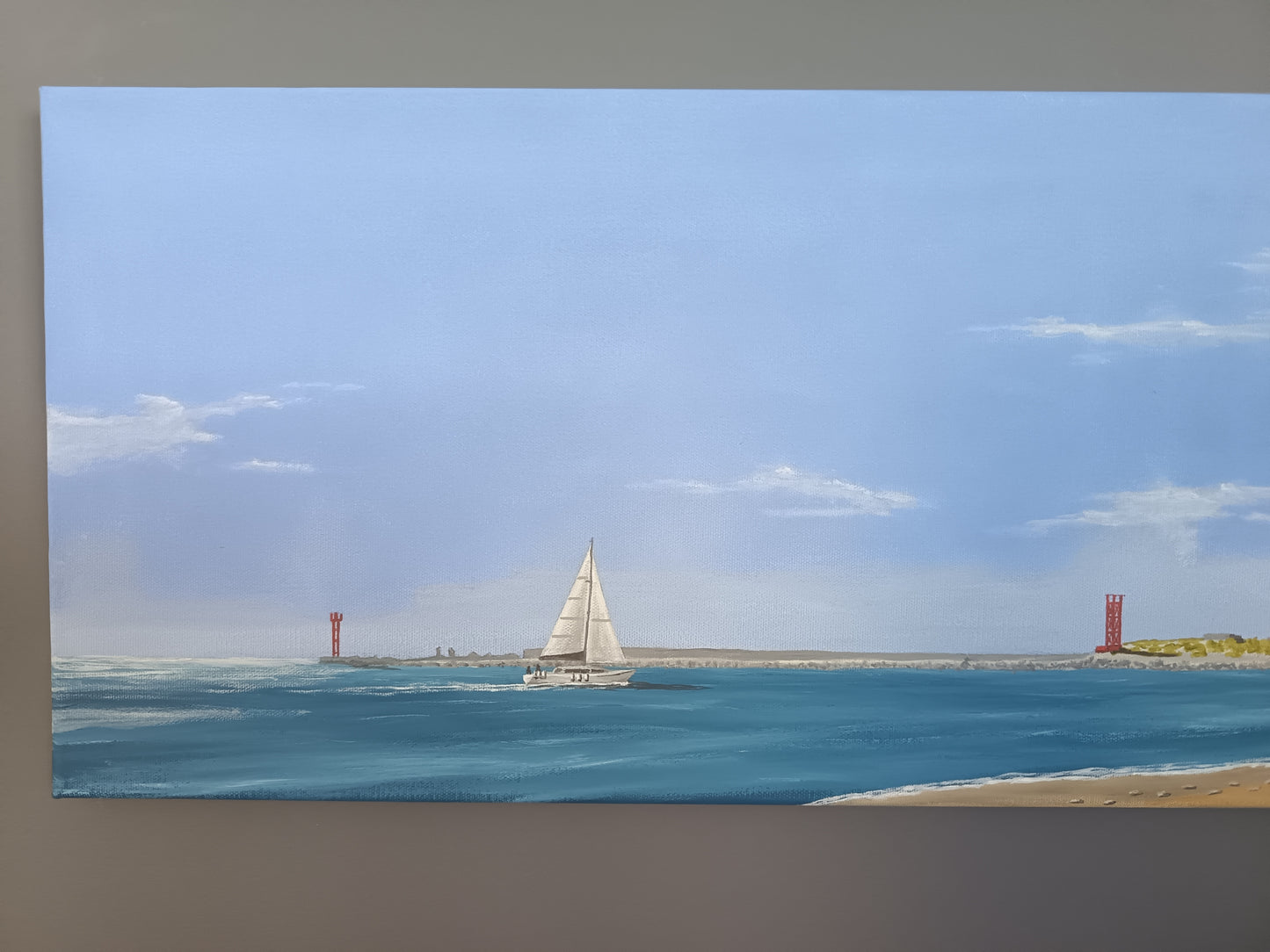 Barre d'Etel par temps clair