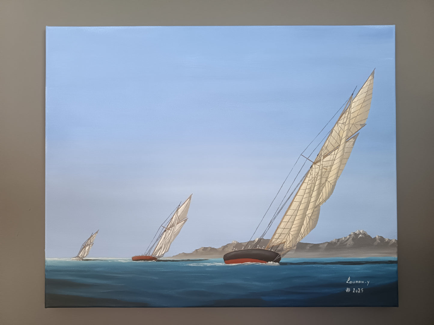 Carrera de vela de principios del siglo XX