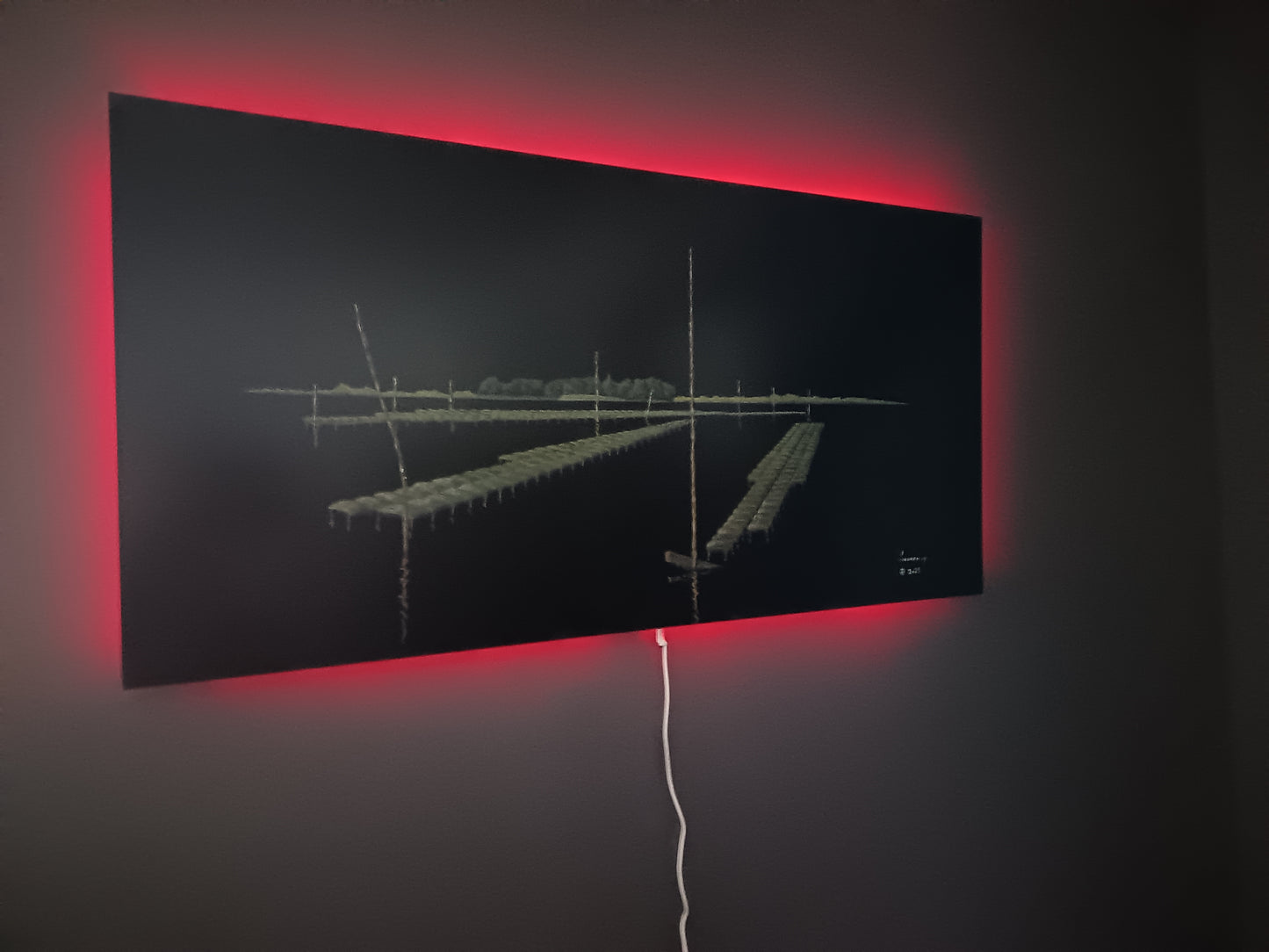 Parcs ostréicoles devant l'île Berder