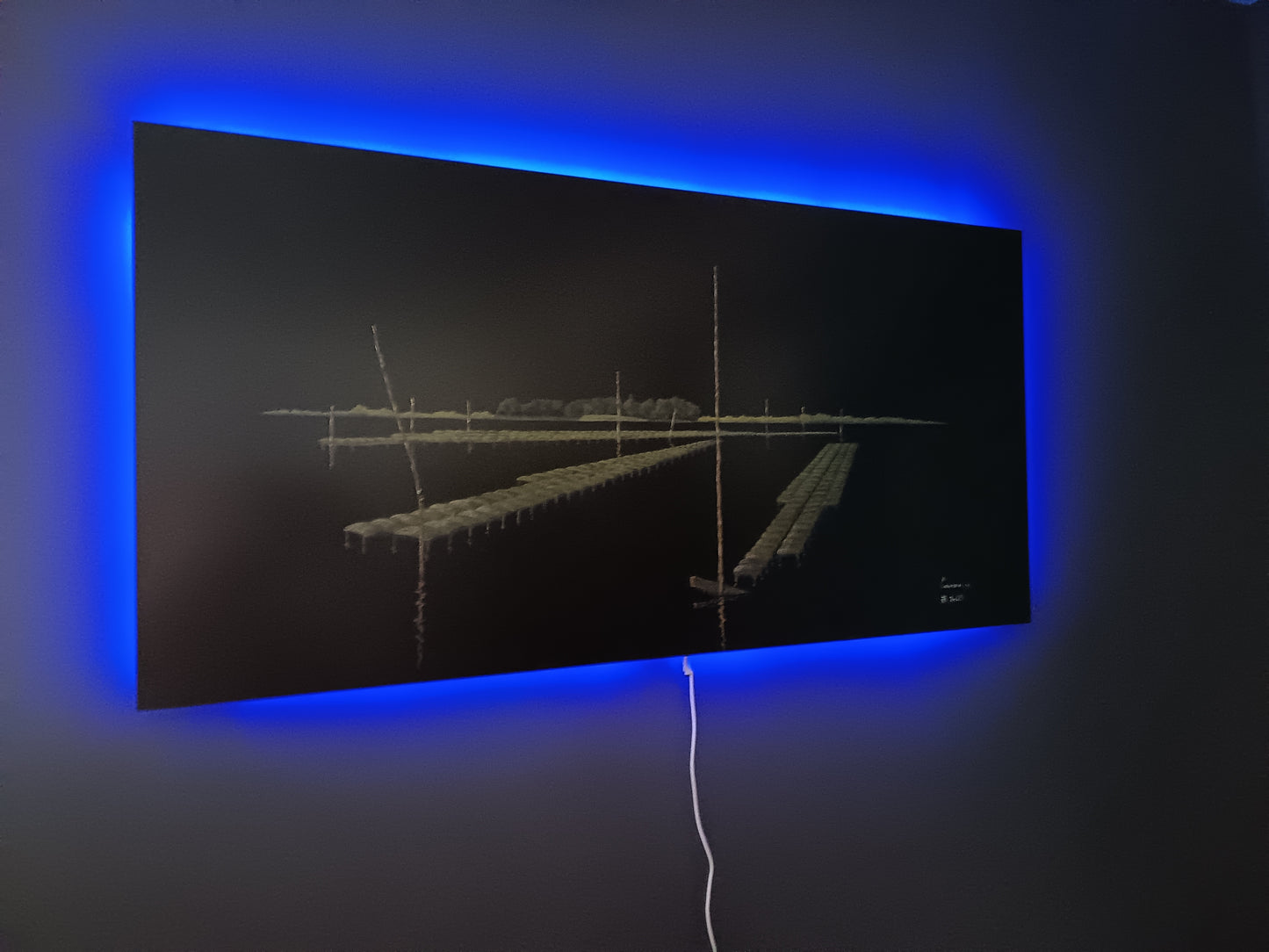 Parcs ostréicoles devant l'île Berder