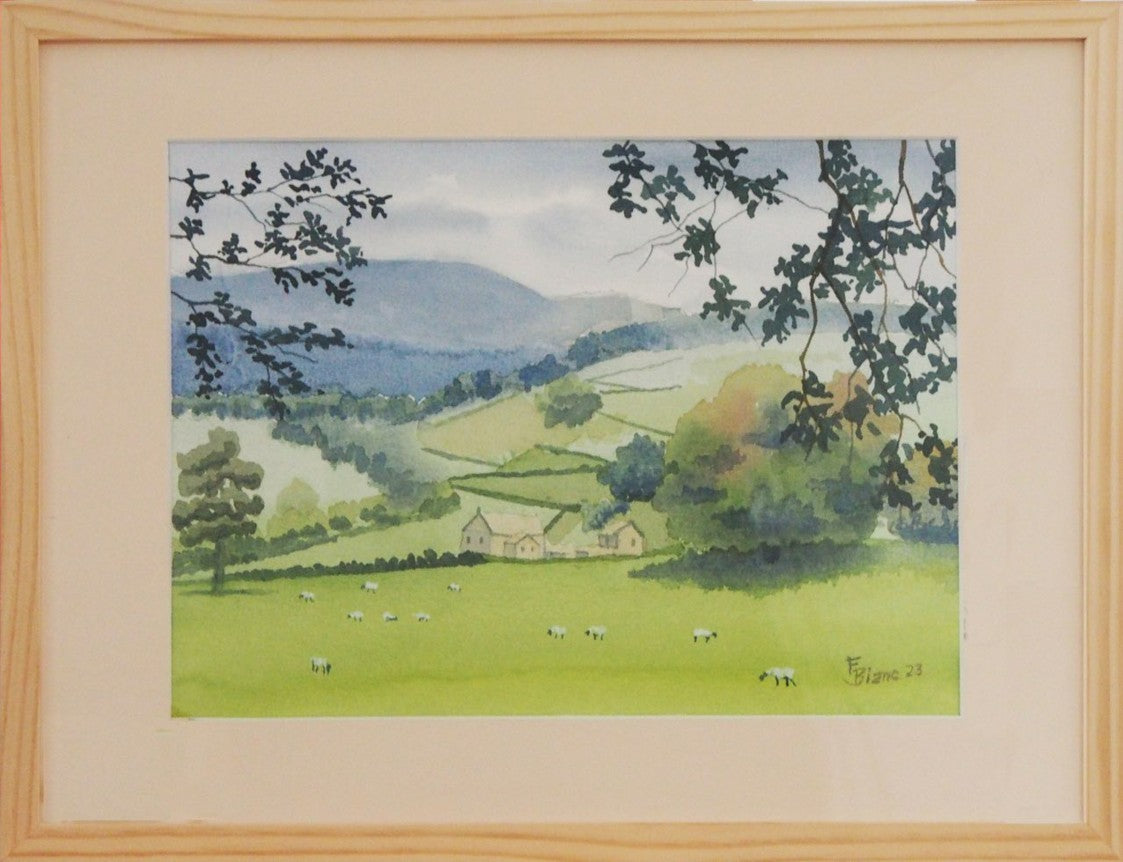 El río tranquilo en invierno 