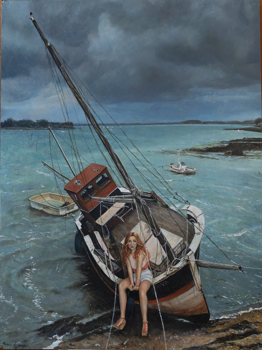 Peu avant l’orage (sur bois)