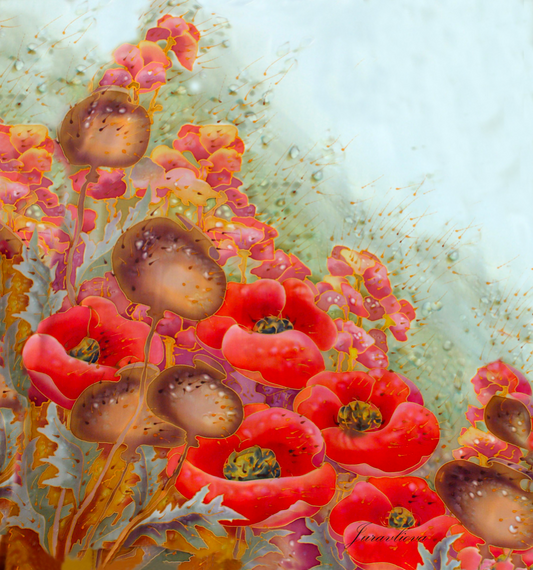 Coquelicots - sur commande